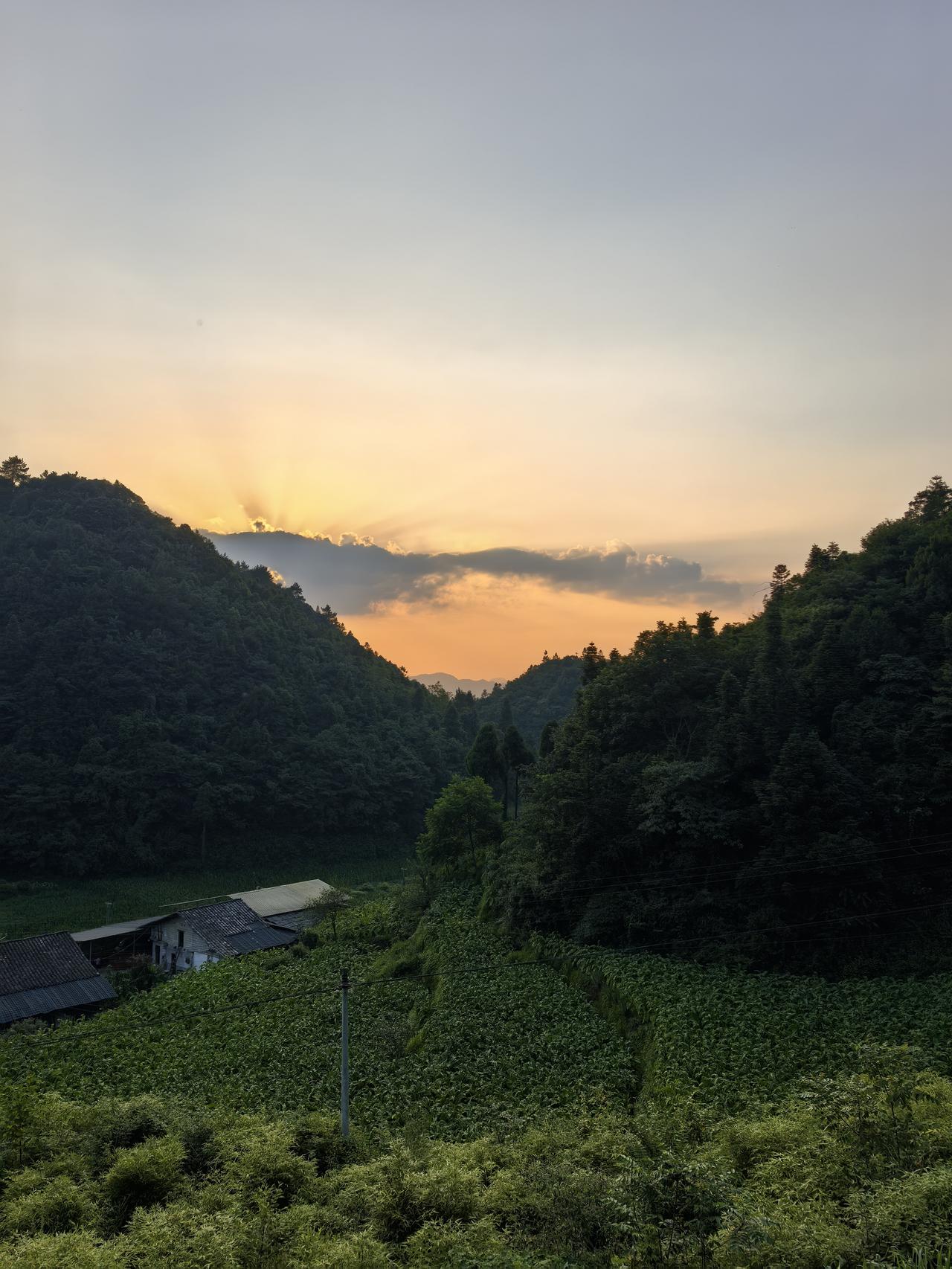 在这大山深处避暑一个多月了，我终于明白了有许多老一辈的人不愿跟儿女去城里生活，也