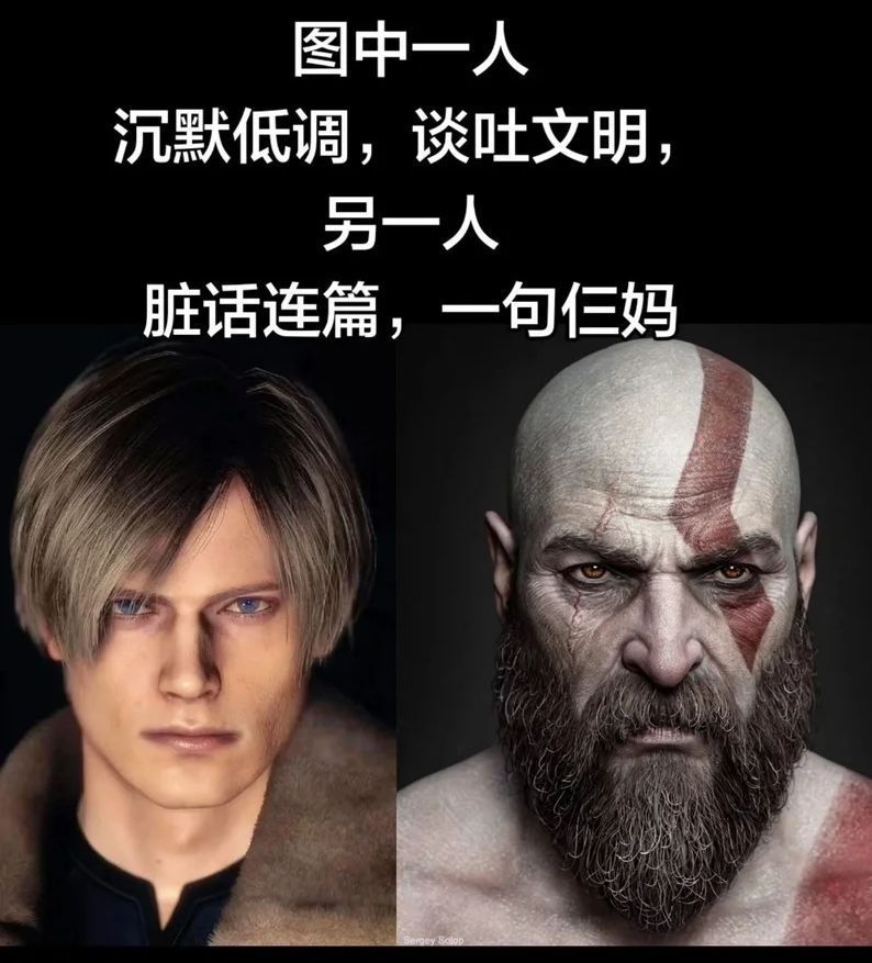 脏话连篇的肯定是右边的凶狠大叔吧（图转群）生化危机安魂曲