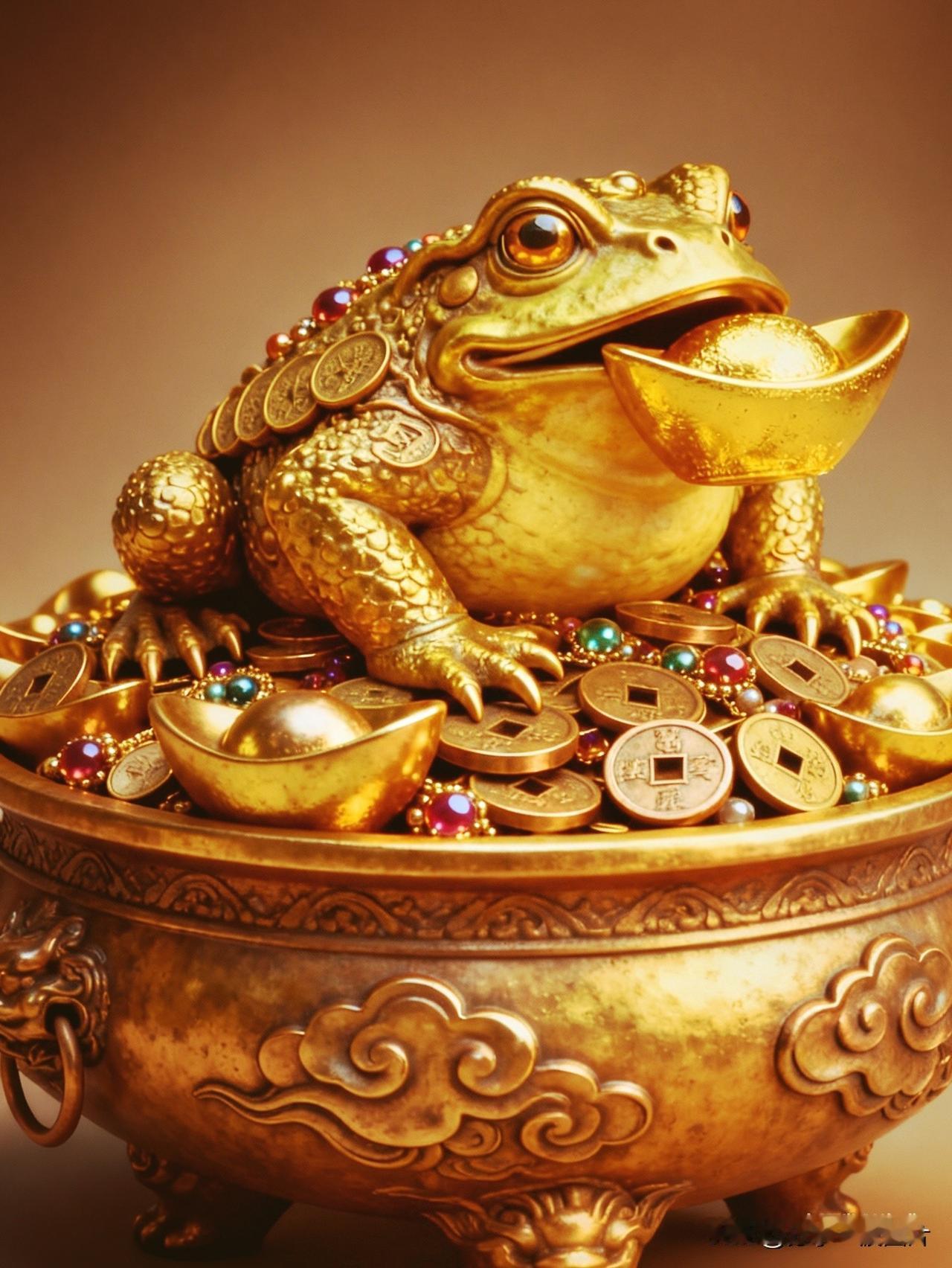招财金蟾，日进斗金。