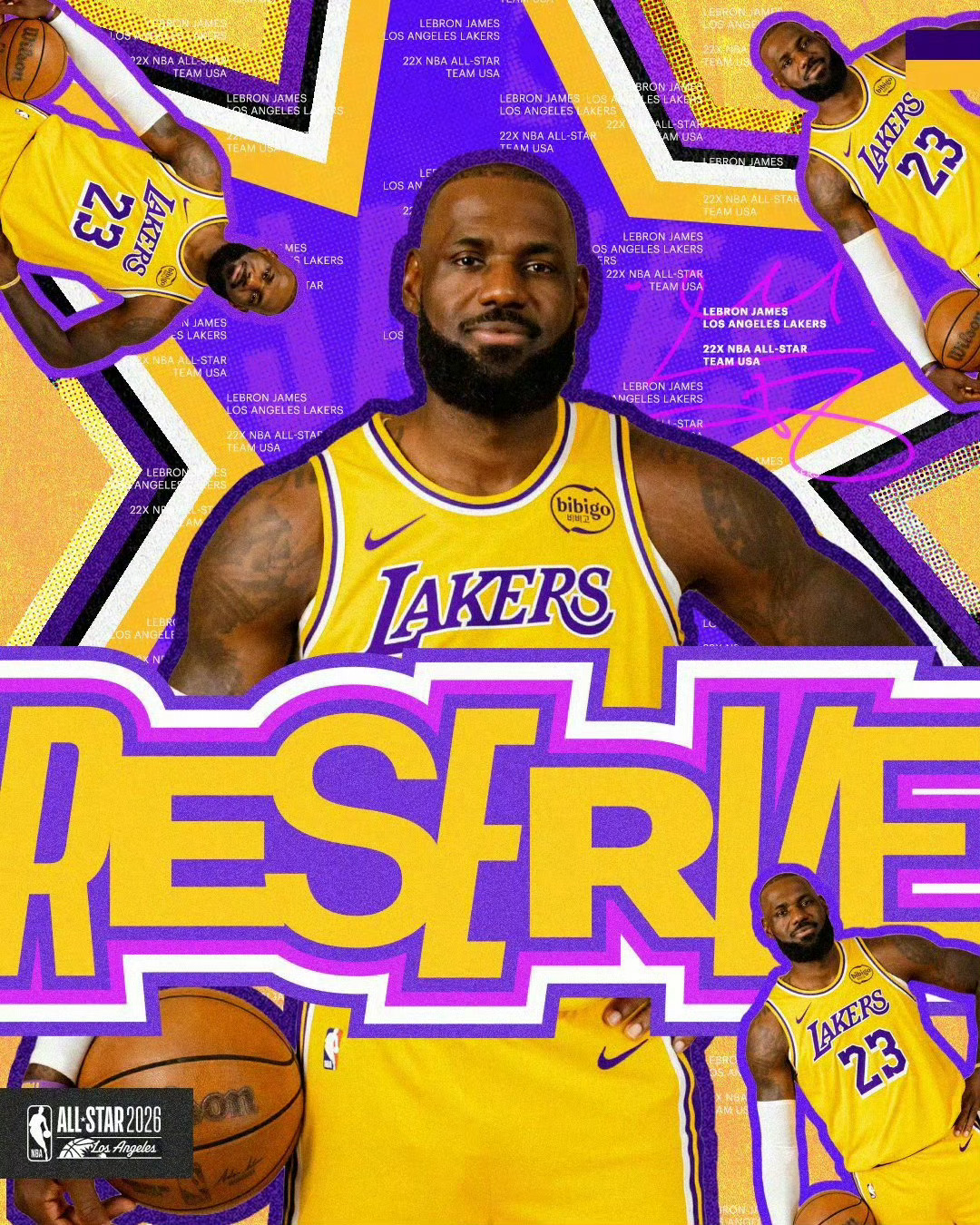 詹姆斯入选2026NBA全明星 继续刷新纪录！詹姆斯入选2026NBA全明星西部