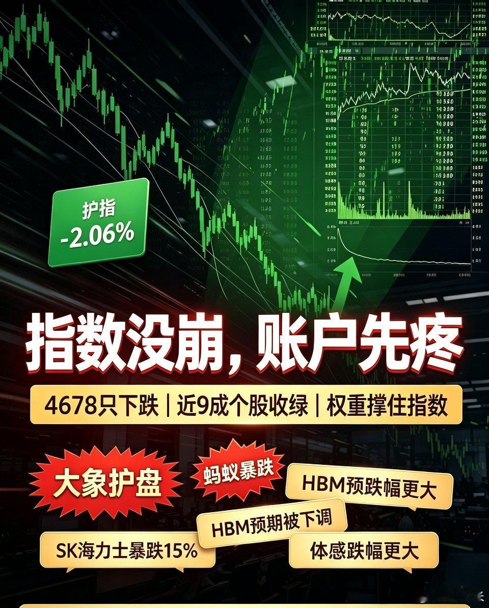 4678只个股下跌，沪指仅跌2%｜指数没崩，无数股民账户先扛不住暴雨7月13日收