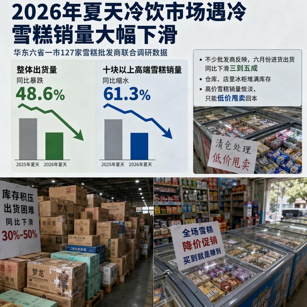 最近逛楼下便利店，总能看见冰柜里满满当当码着各式雪糕，往年入伏后早该补了好几轮货