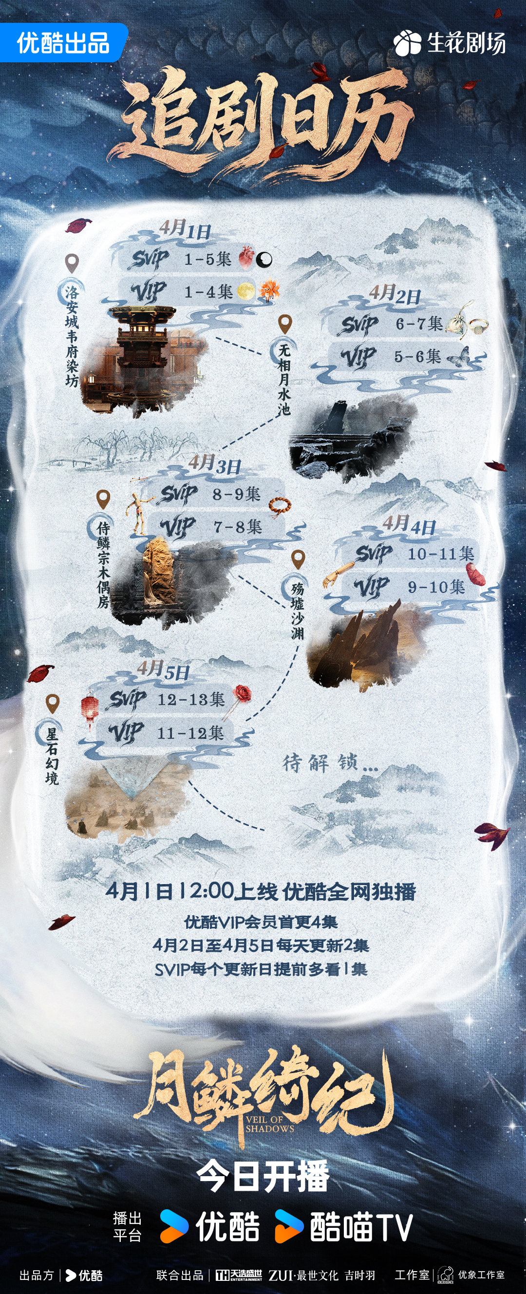 月鳞绮纪首播5集月鳞绮纪首播更新5集 鞠婧祎、曾舜晞、陈都灵、田嘉瑞主演的《月鳞