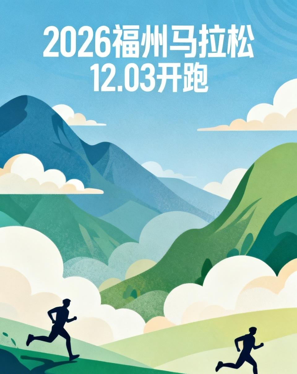 重磅跑马喜讯！国内年末重磅省会马拉松定档！
 
所有跑友注意！2026福州马拉松