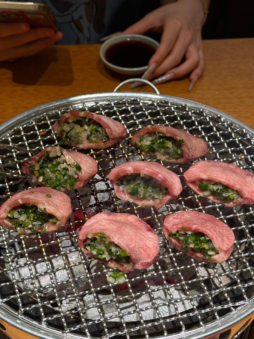 感觉是杭州目前top1好吃的牛舌盐葱口袋牛舌 美味之有小日子旅游时吃到那味儿了店