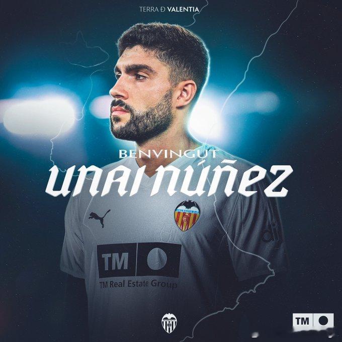【签约】巴伦西亚冬窗第二签：乌奈-努涅斯乌奈-努涅斯（Unai Núñez），1