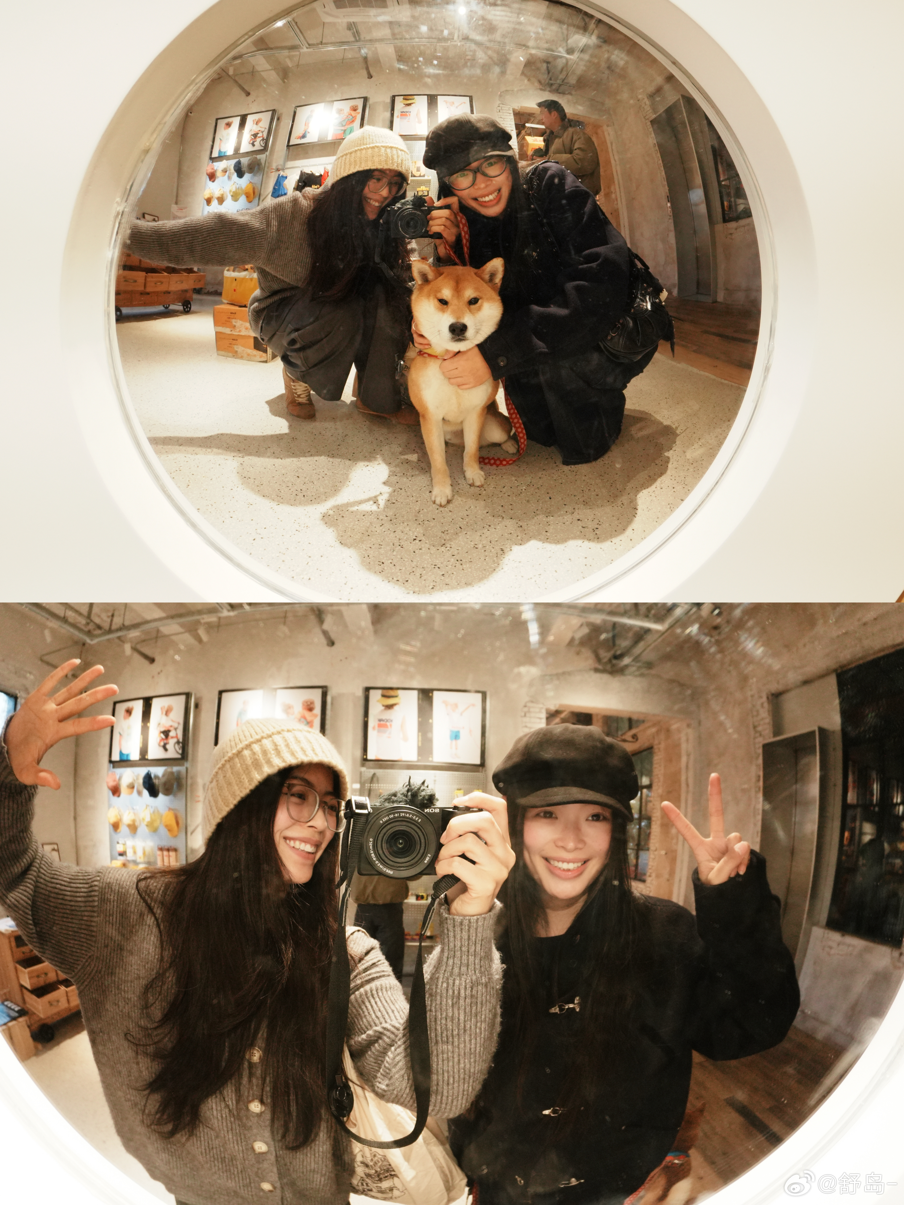 帽子是素颜神器！而每次拍照都要提醒对方的一句话“别忘了摘眼镜！”小时候觉得戴眼镜