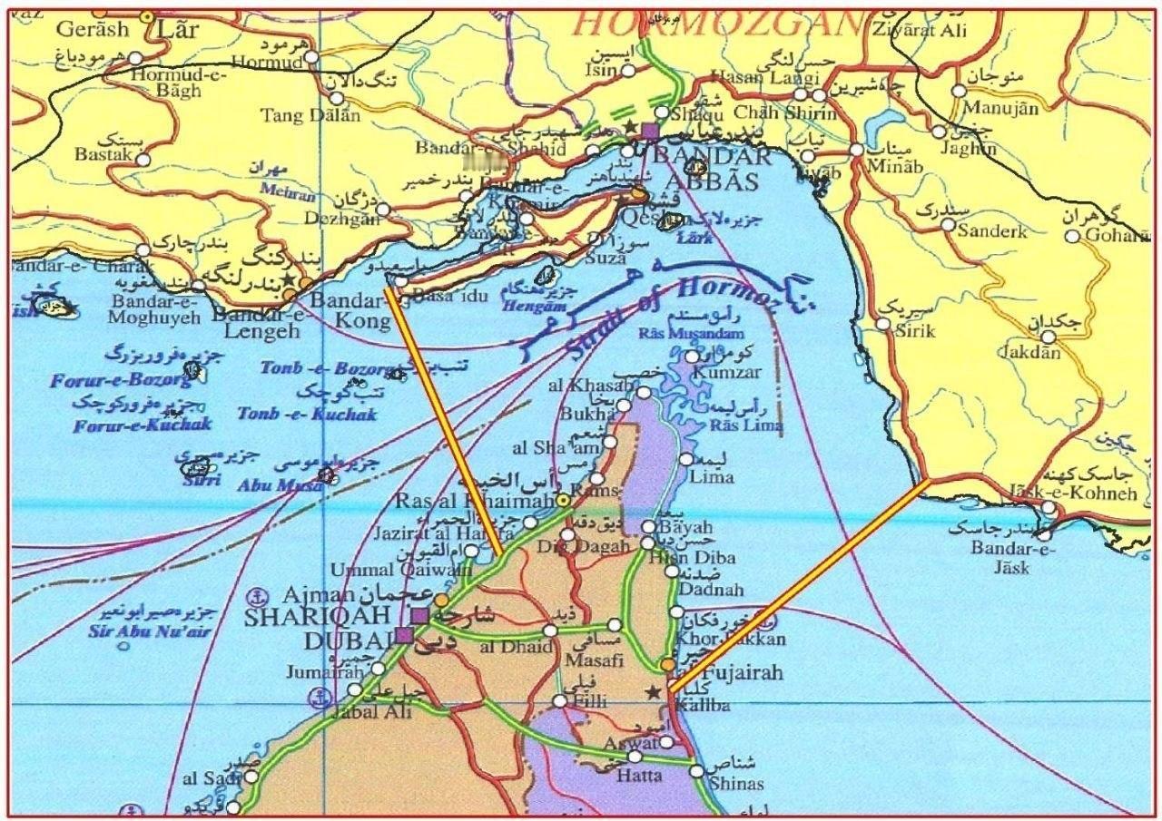 伊朗伊斯兰革命卫队发布了新地图，标明了他们在霍尔木兹海峡控制的区域。伊朗公布受其