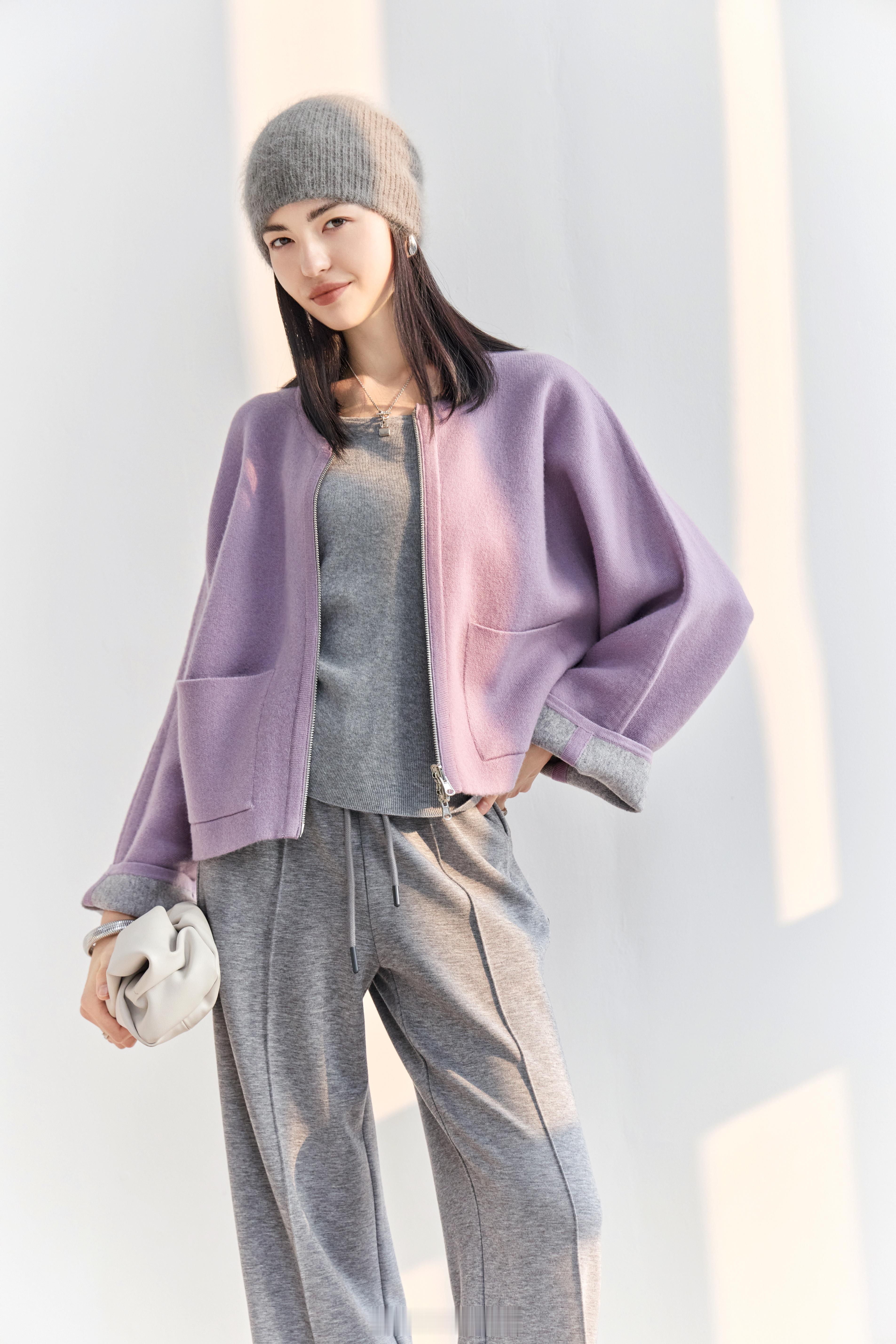 今天算是见识到了一件衣服 竟然还有两副面孔？！温柔紫/休闲灰这实穿性很很心动住了