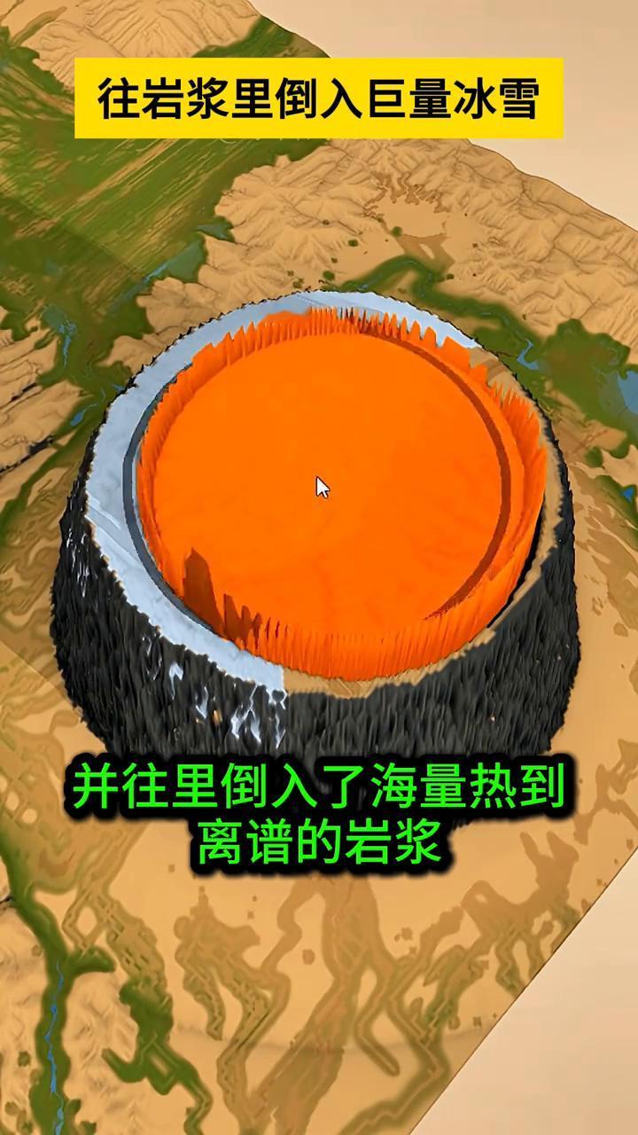 热反应，科学模拟，地理奇观。岩浆遇冰雪，大山崩塌了。
宇宙的秘密。
我不小心在沙
