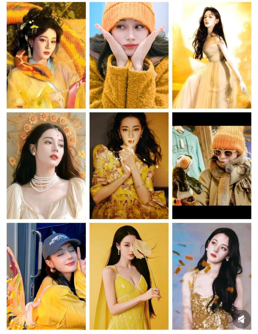 用调色盘打开迪丽热巴迪丽热巴每种颜色都适配的女人 贺思慕看不见颜色，但迪丽热巴把