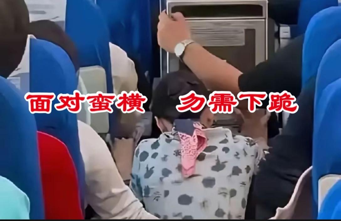 我们面对刁蛮的乘客，为什么要跪！
9月28日晚，东航MU航班合肥飞往大连，乘务员