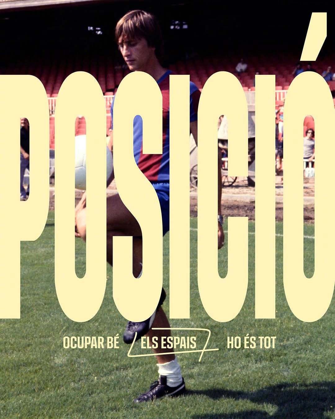 约翰·克鲁伊夫来到巴塞罗那，是为了改变一切。他教会我们，足球不只是竞争。是理解。