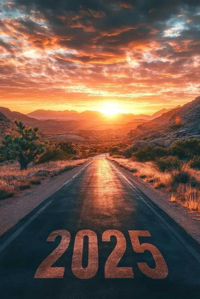 今天是2025年的第一天，说几点对2025年的展望：1、2024是确定的周期反转