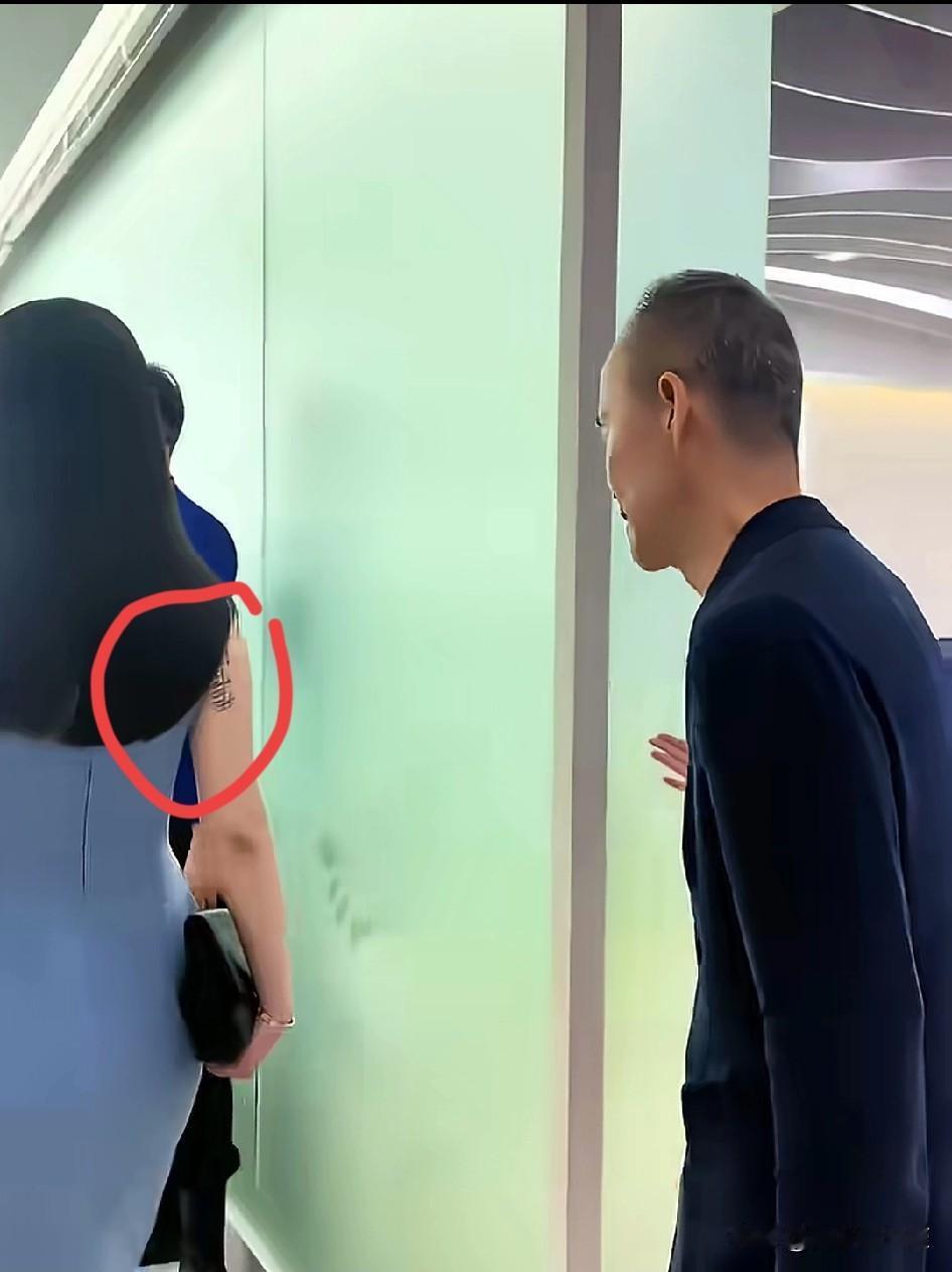 王石的贤内助田朴珺右胳膊上有纹身吗？
这背影的胳膊看着很是明显，就是不知道是不是