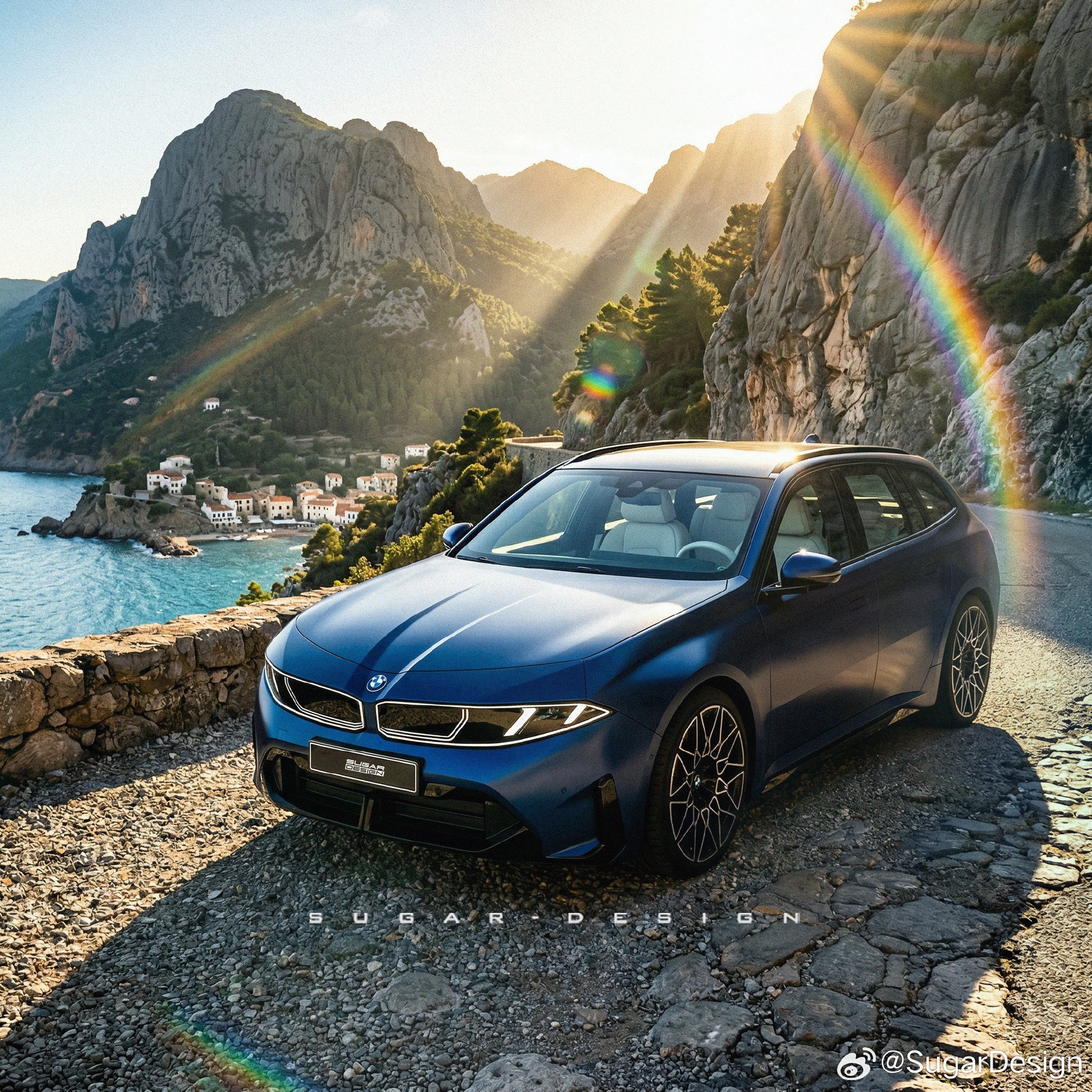 老师的i3 Touring假想图，喜欢！宝马已经官宣了i3一定会有旅行版，而新一