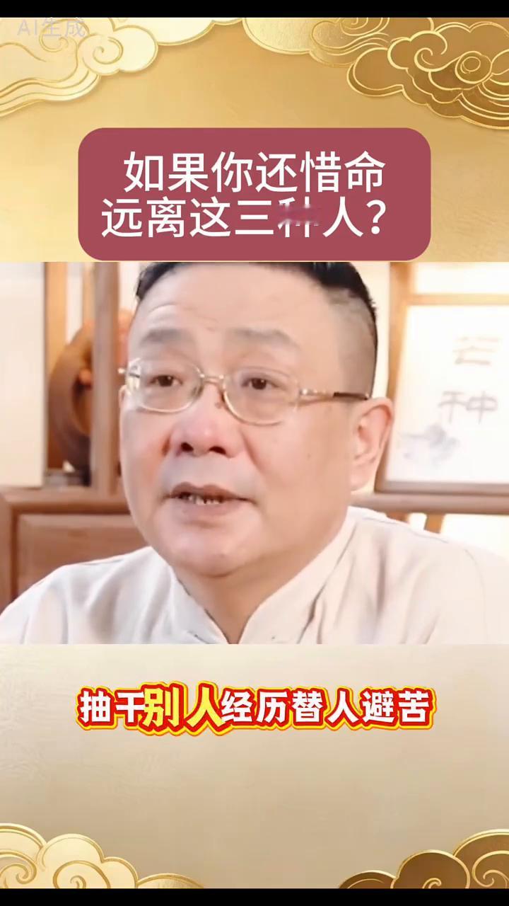 如果你还惜命，远离这三种人？
从道家角度来讲，这三种人损神、借神、夺神不要留在身