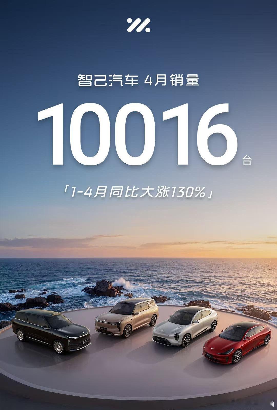 智己汽车 这个月销量也在稳定增长，四月继续破万，同比有增长。智己LS8 刚刚上市
