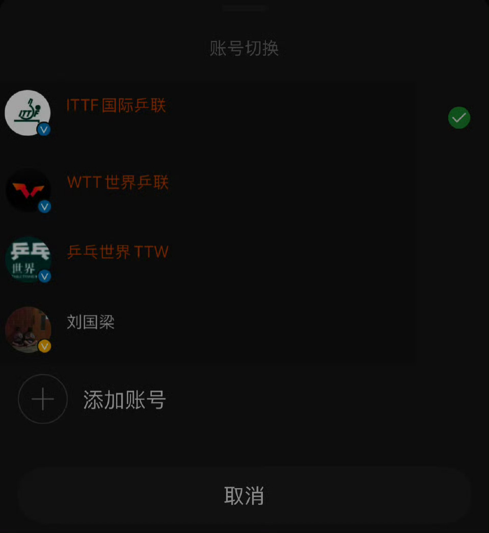 WTT完全支持国际乒联工作组 反正一人多号遮不允许🚫 