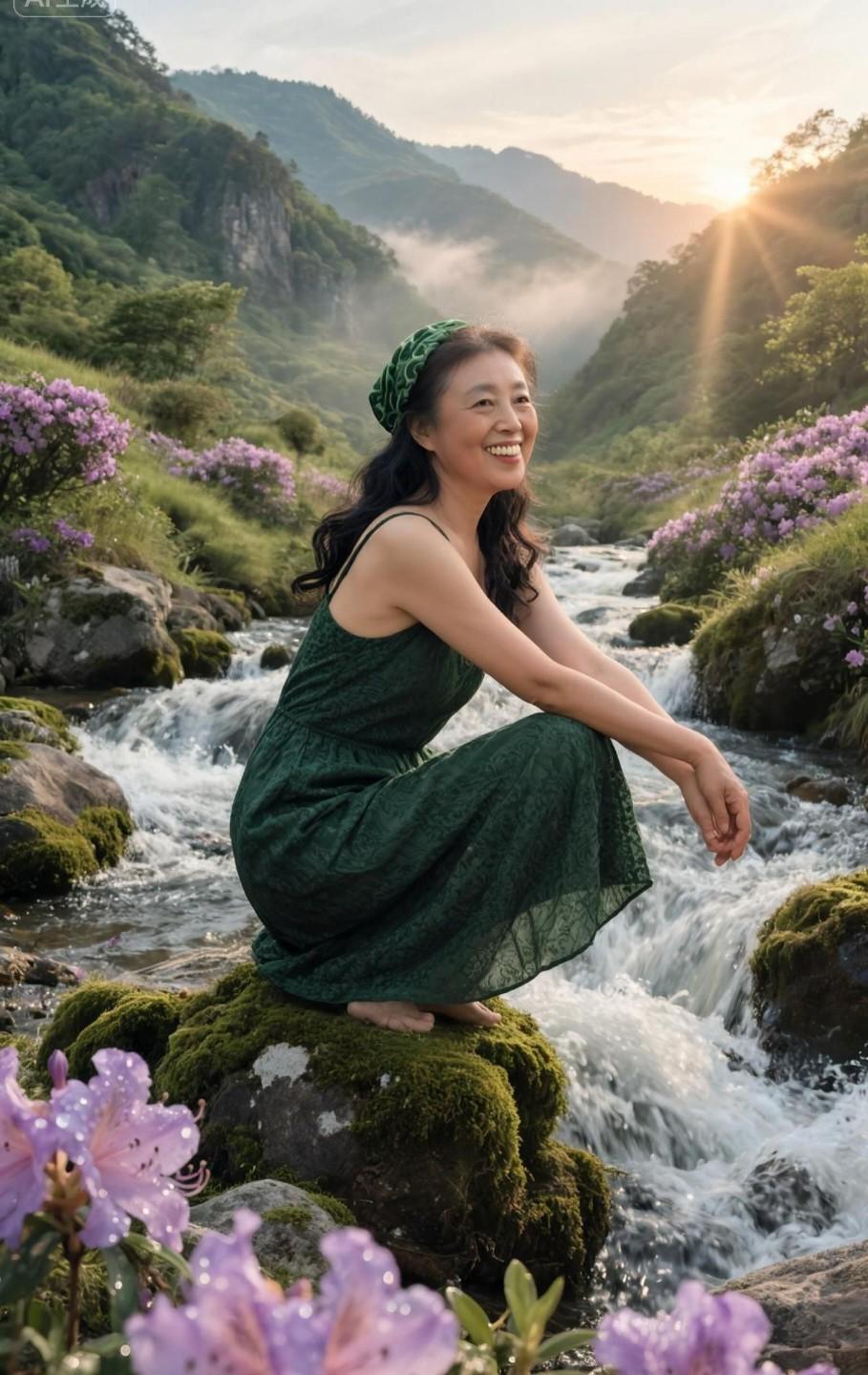 看到“靓妹堤边戏水”这个上联，我脑袋里一下子就冒出好多下联。比如“帅哥岭上观云”