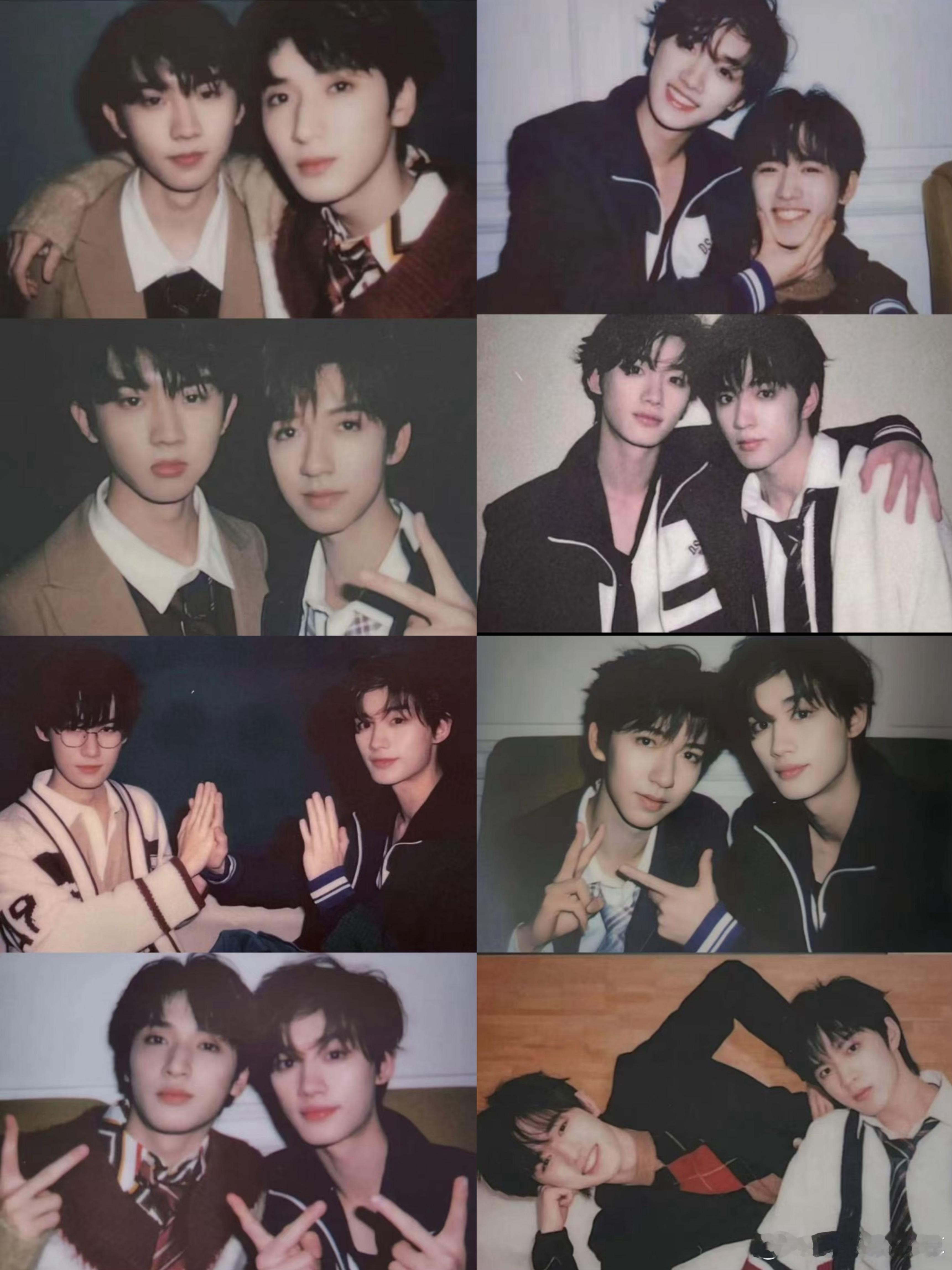 跟时团学双人拍照姿势期待时代少年团六周年演唱会时代峰峻添如乱 ​​​