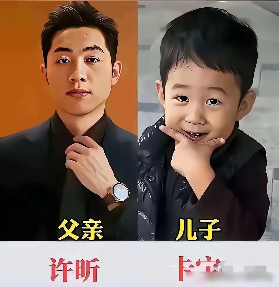许昕和儿子同框
苏炳添和儿子同框
冯喆和女儿同框
三位奥运冠军和儿女同框，长得还