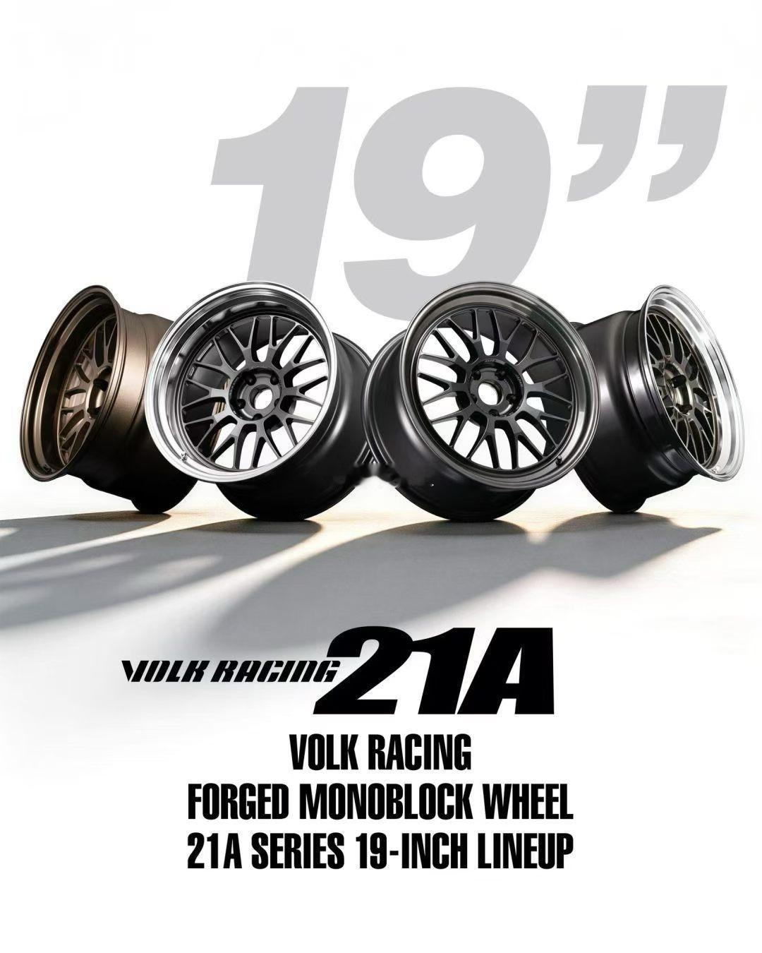 新鲜尺寸19寸 RAYS VOLK RACING 21C锻造轮毂 欢迎咨询正品授