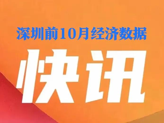 深圳前10个月经济数据出炉，工业和固投增速都回落了
规模以上工业增加值增长9.8