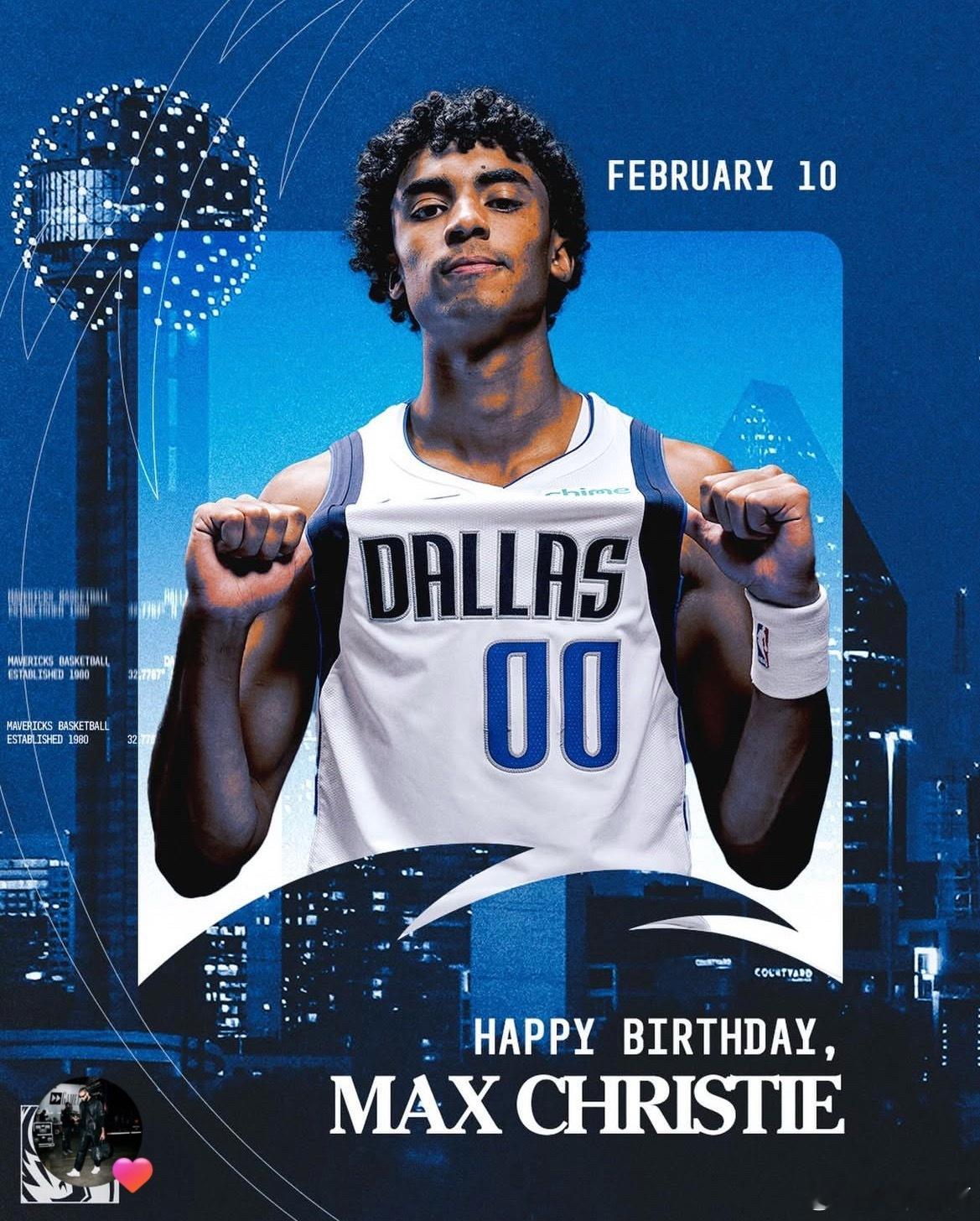 MFFL 我牛官方发推。祝克里斯蒂23岁生日快乐！🎂🎂🎂我牛生日快乐独行侠