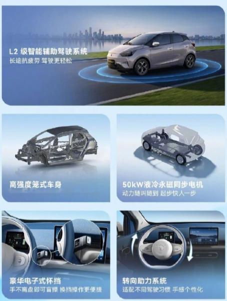 【江铃全新易至 EV3 纯电小车发布：10.1 英寸悬浮式中控、50kW 液冷永