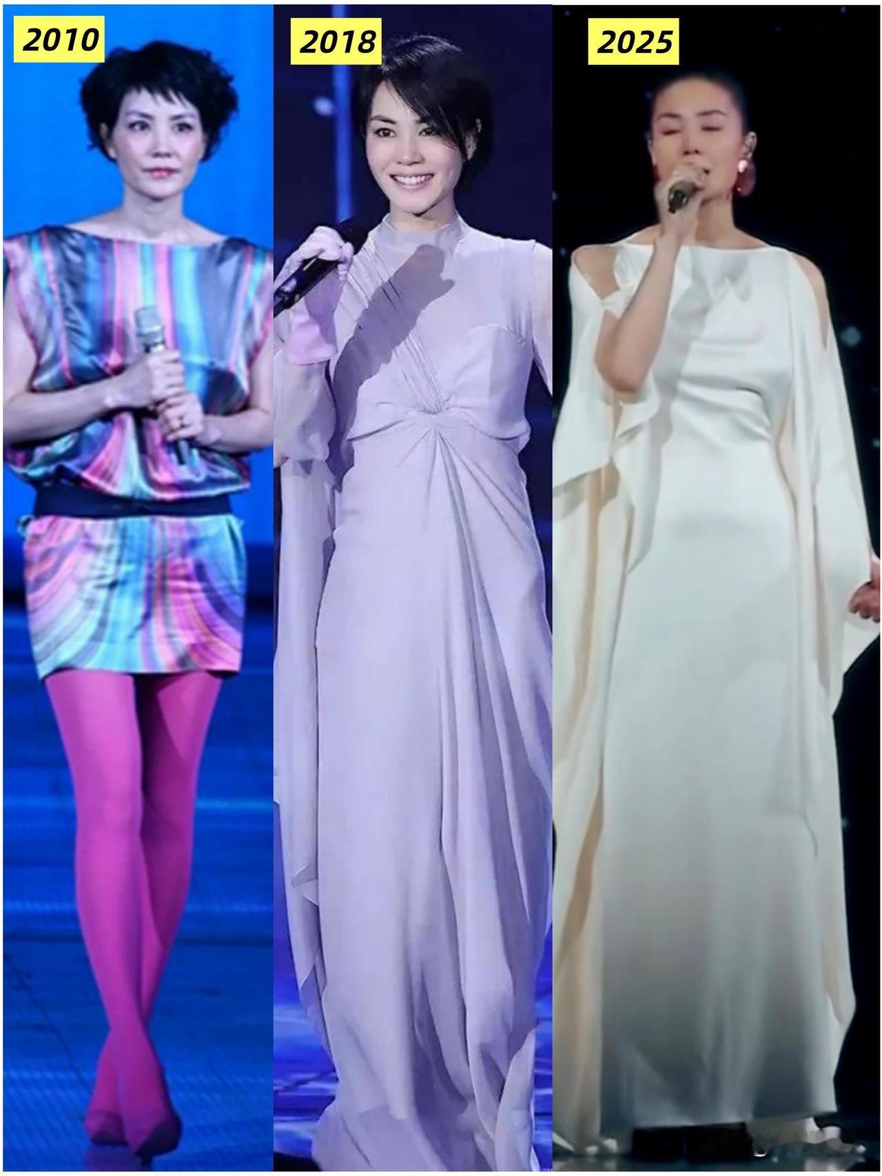 王菲历届春晚造型，期待今晚[呲牙]