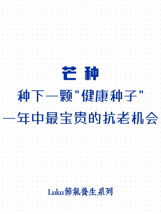 芒种|种下一颗