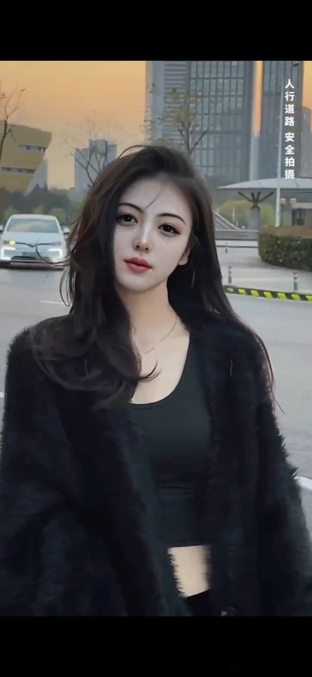 #情感#                     《无题》公路灯光映月朦，仲秋霜