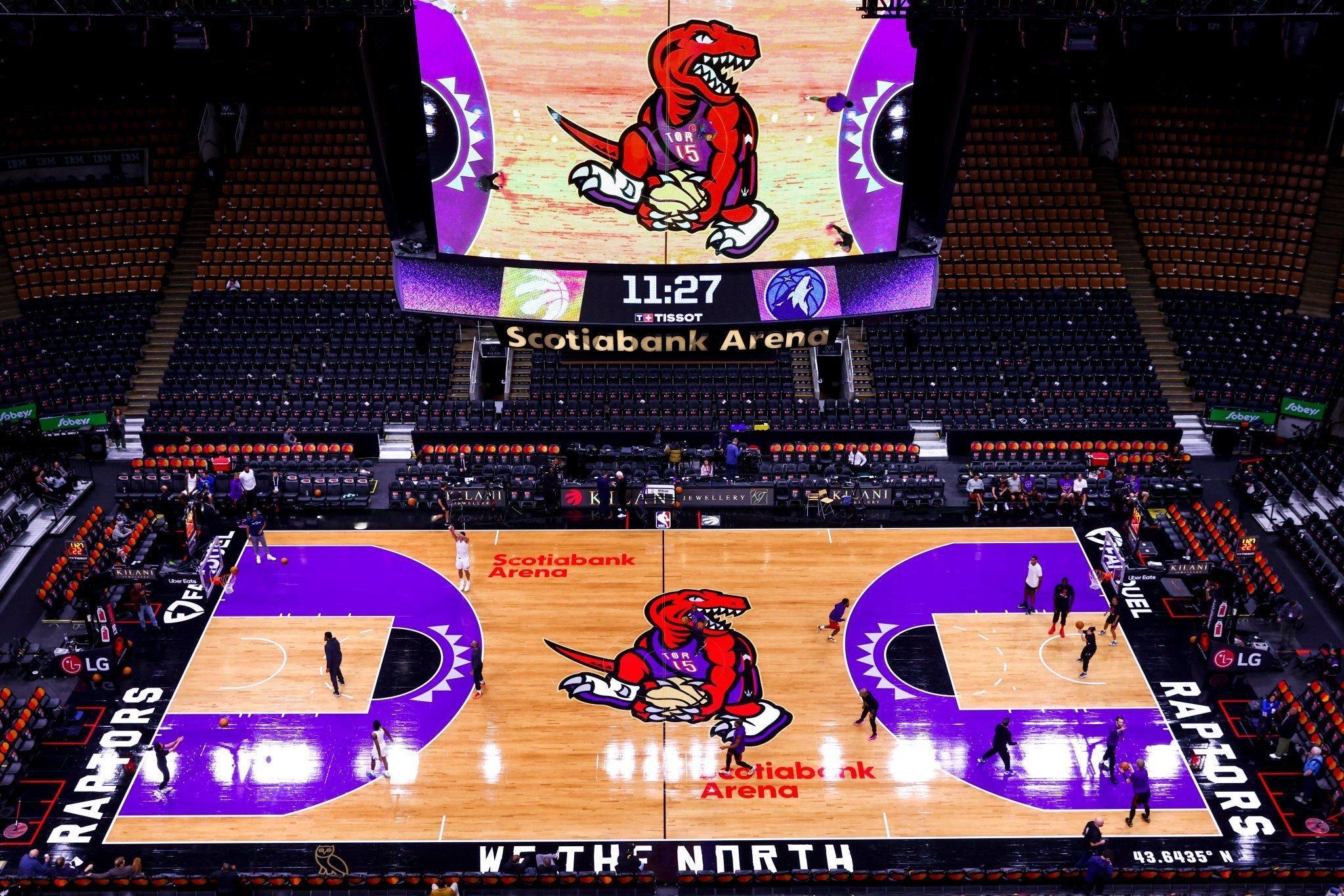 希望以后其他球队的NBA杯地板向猛龙看齐谢谢 