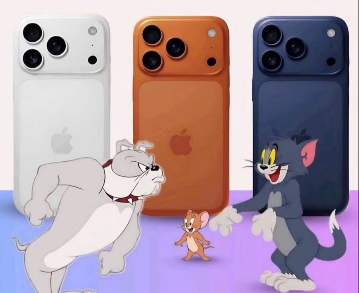 iphone17 原来如此是《猫和老鼠》配色[允悲]，销量是不是和“三位主角”的