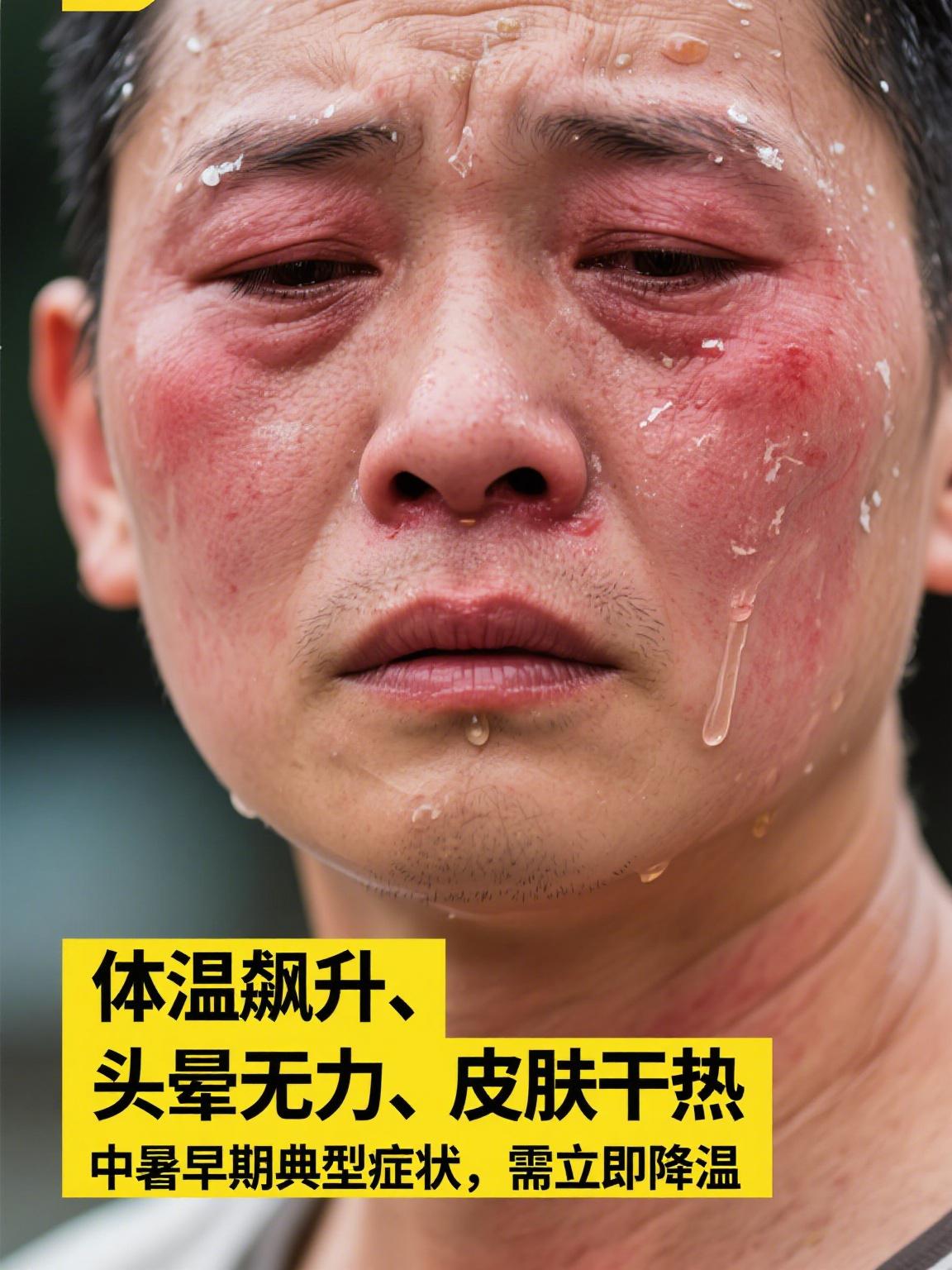 热射病有三种典型症状
       第一种是劳力性热射病，健康年轻人在高温下高强