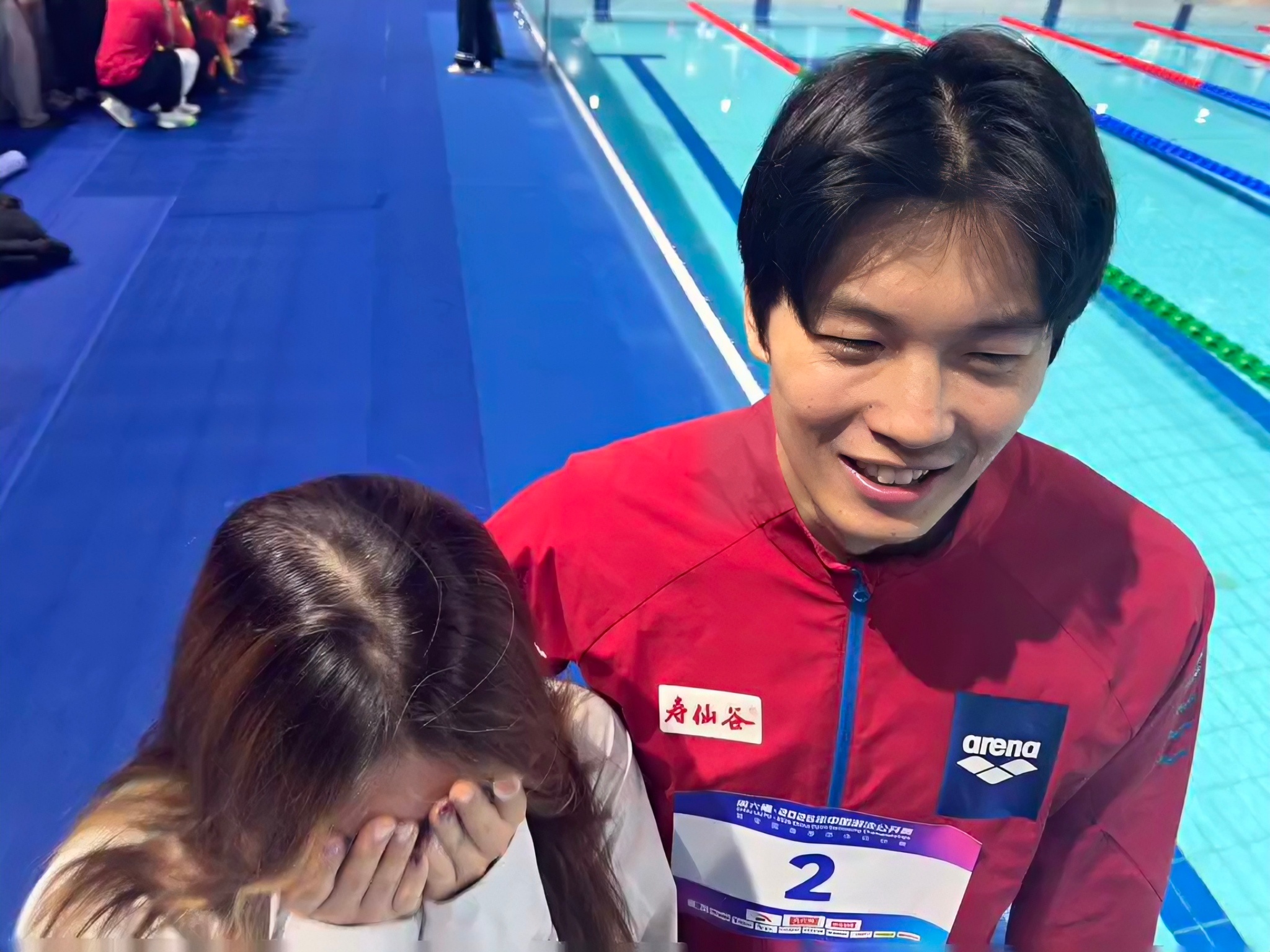 SWim进行时 『10176』20260322 中国游泳公开赛合照秀秀头顶💁?