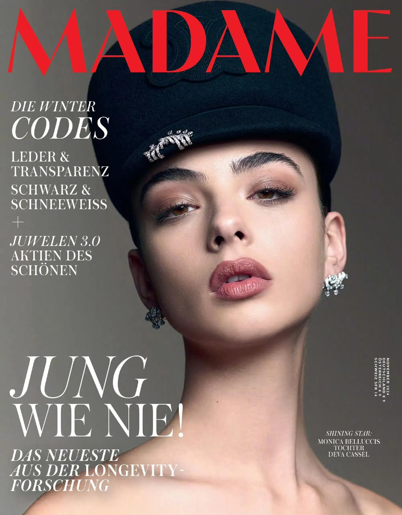 Deva Cassel 📷💋 MADAME Magazine 十一月刊封面，