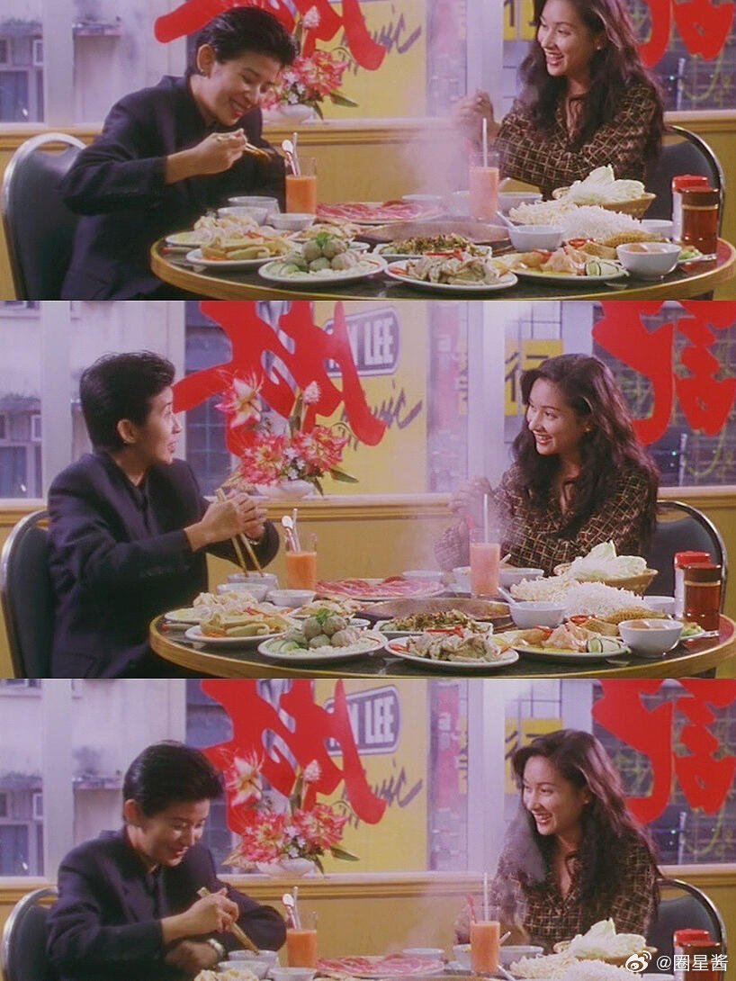 老辈子男扮女装帅得没轻没重的吴君如男装翻看吴君如早年中性向造型，背头西装氛围感绝