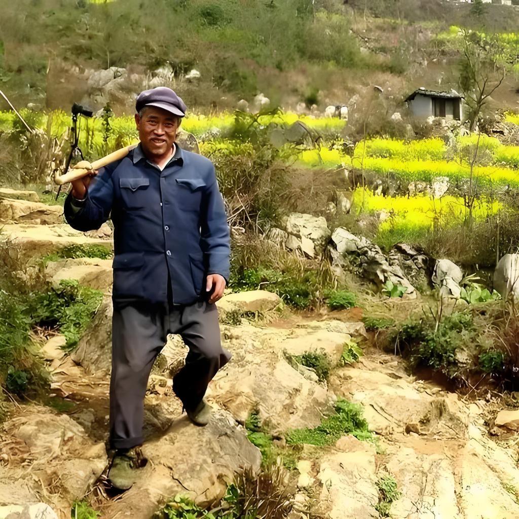 一生从未离深山，
四季忙碌不曾闲，
外人误以桃源地，
请友续………？

上联：辛