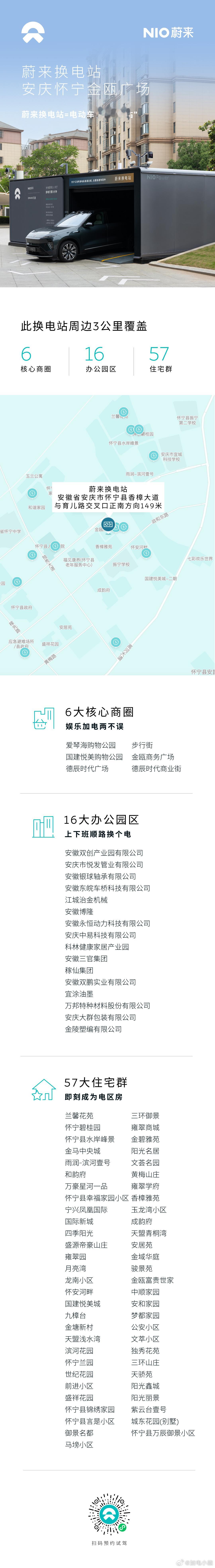 换电站是电动车的加油站蔚来换电站 | 龙岩漳平 上线周边3公里覆盖4大核心商圈、