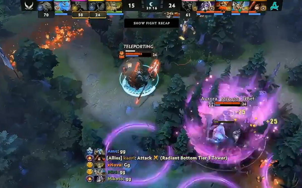 XG第一局不敌Aurora，优势没法滚雪球做有效压制，哪怕赢的局大部分也要打50