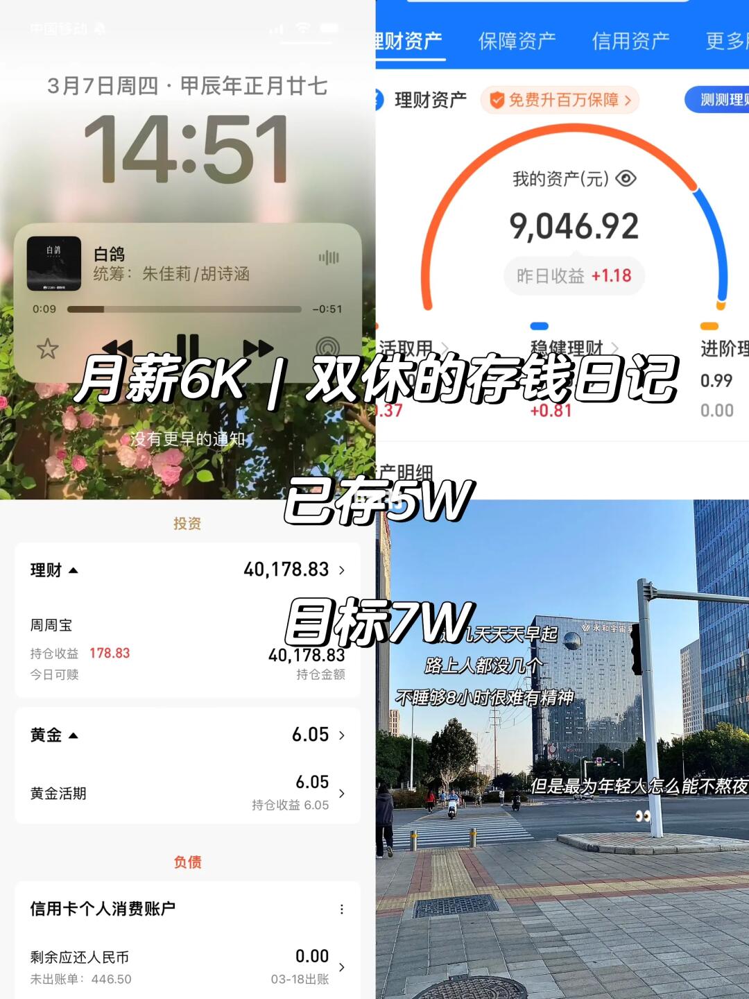 上班族 | 双休的存钱日记  已存5W🏷️
