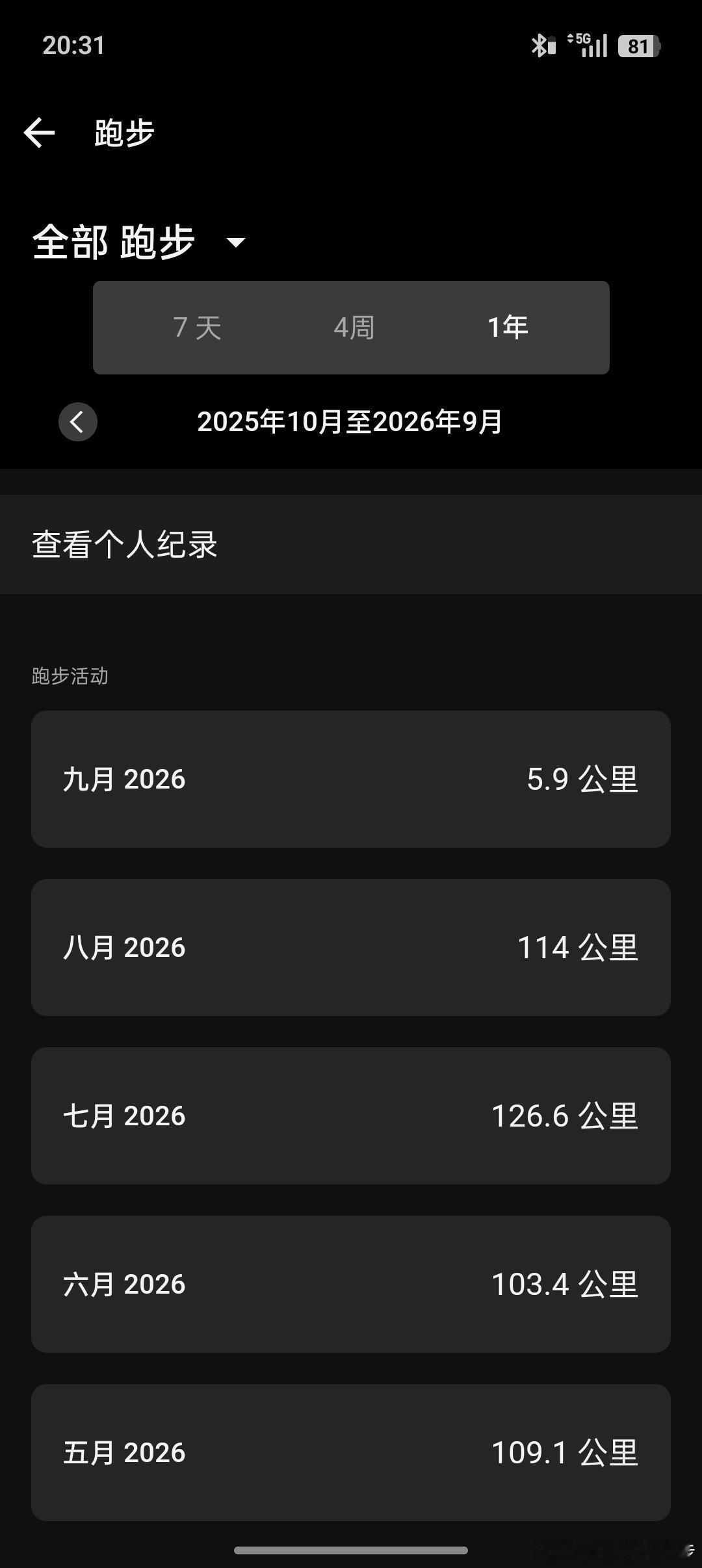 跑步运动打卡Day294降心率夜跑5.88km平均配速734心率130今天跑步这