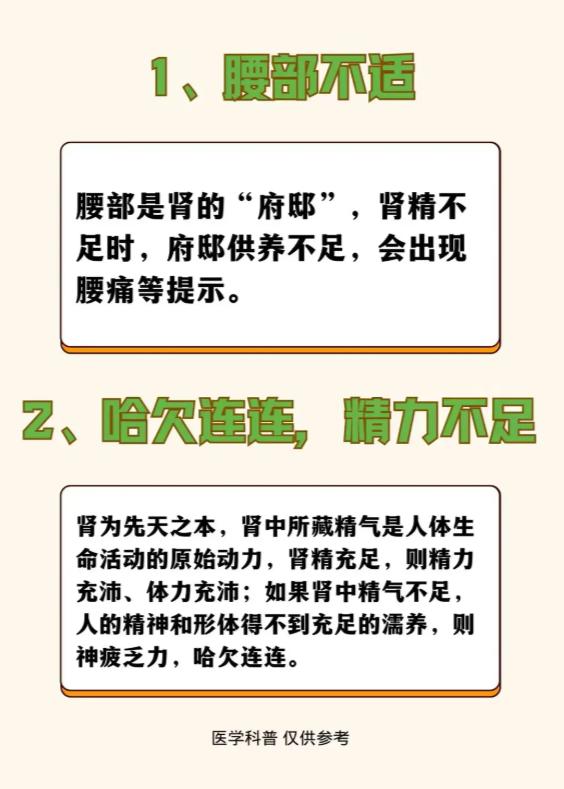 肾虚早期信号：身体会出现这些变化