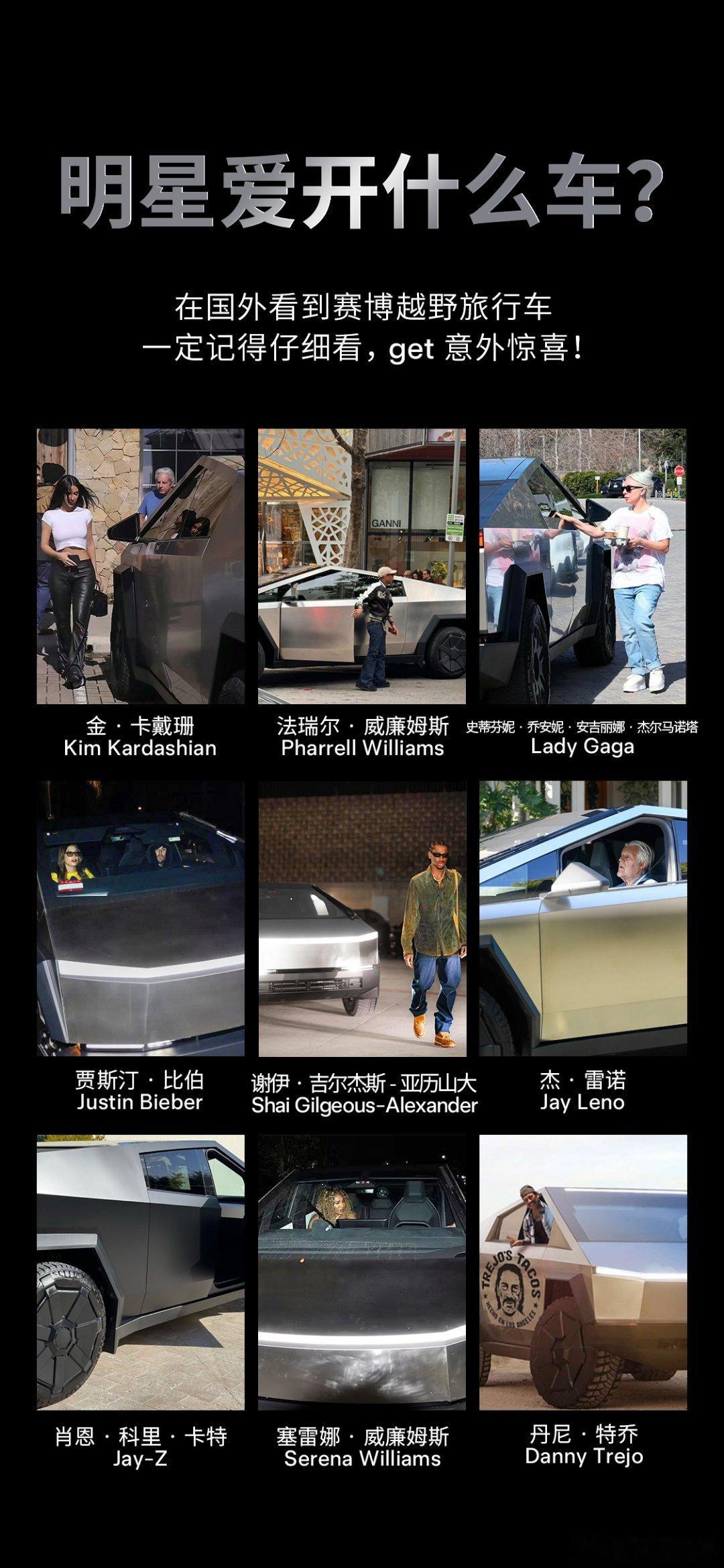 明星们都在开啥车？看这造型就明白了[嘻嘻] ​​​