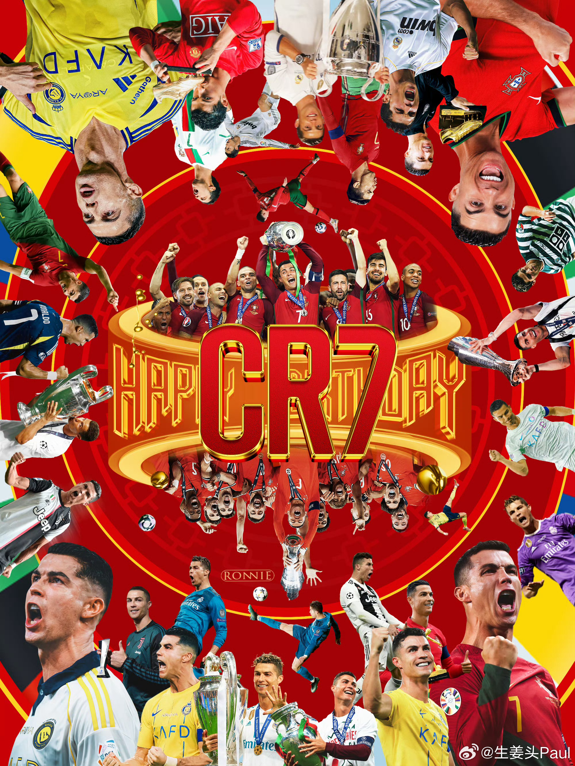 C罗41岁生日41啦，不要任性啦！加油！！早日回归赛场！生日快乐！ 