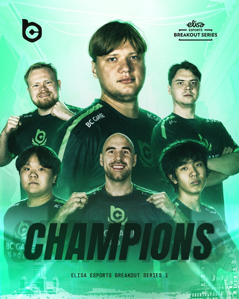BC.Game新阵容的首秀赛事迎来圆满结局，他们成功夺得Elisa Esport