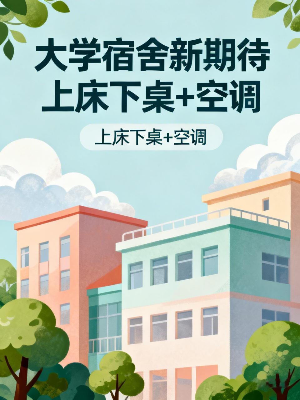 大学不再能轻易糊弄学生了，如今的“神兽”们，对于不是上床下桌还带空调的宿舍，不管