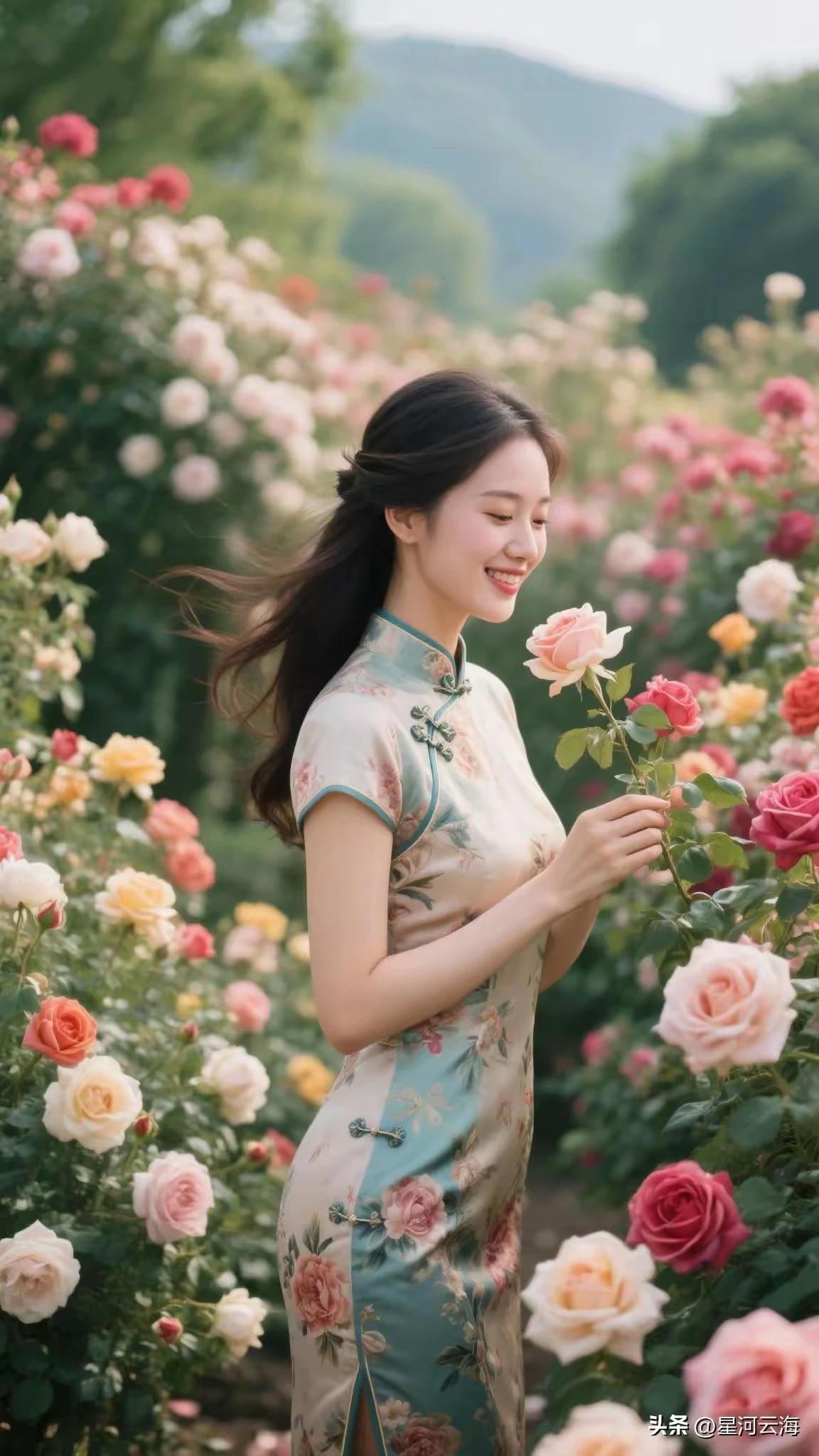 续句诗：
陌上花开缓缓归，
丽人心事拟鸢飞。
一春豆蔻年方好，
百花盛开沁心扉。